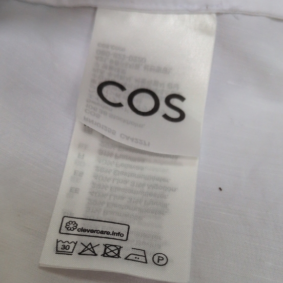 COS White Ruffled Sleeveless Midi Dress - Picture 12 of 13